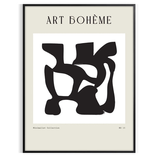 space shape bohemian poster palette gray black captivating piece wall art ideal gift modern touch décor standalone print perfect enthusiast collection