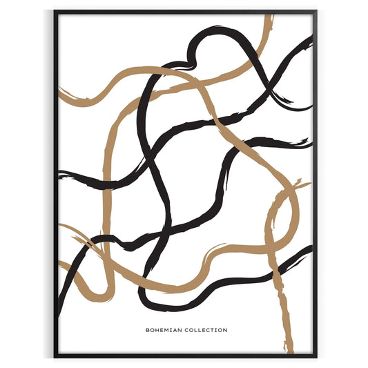 space stunning boho wall art prints shape poster chic gray black blends modern elegance artistic flair home decor unique gift artwork timeless addition alone print