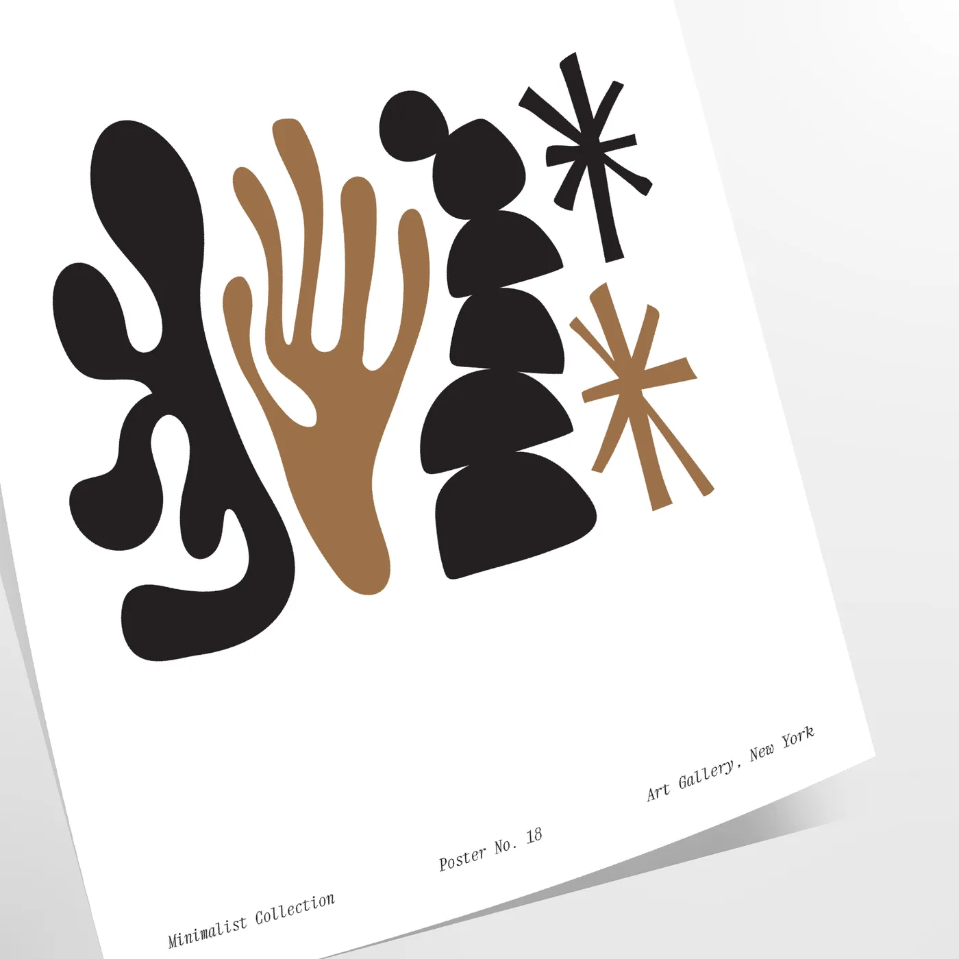 space Shape Bohemian poster stunning gray black palette captivating wall art perfect gift touch elegance decor standalone print addition collection