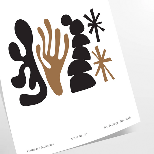 space Shape Bohemian poster stunning gray black palette captivating wall art perfect gift touch elegance decor standalone print addition collection