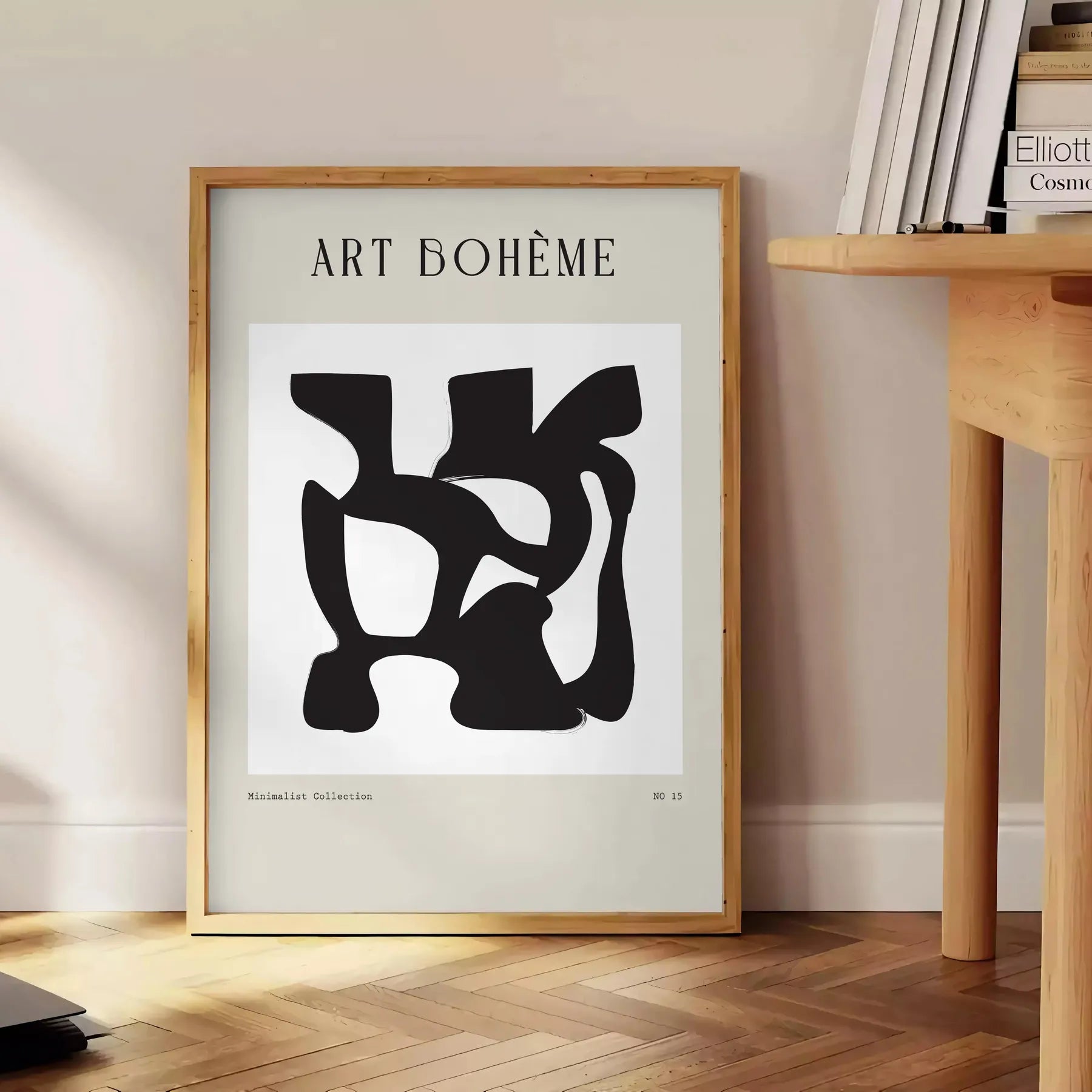 space shape bohemian poster palette gray black captivating piece wall art ideal gift modern touch décor standalone print perfect enthusiast collection