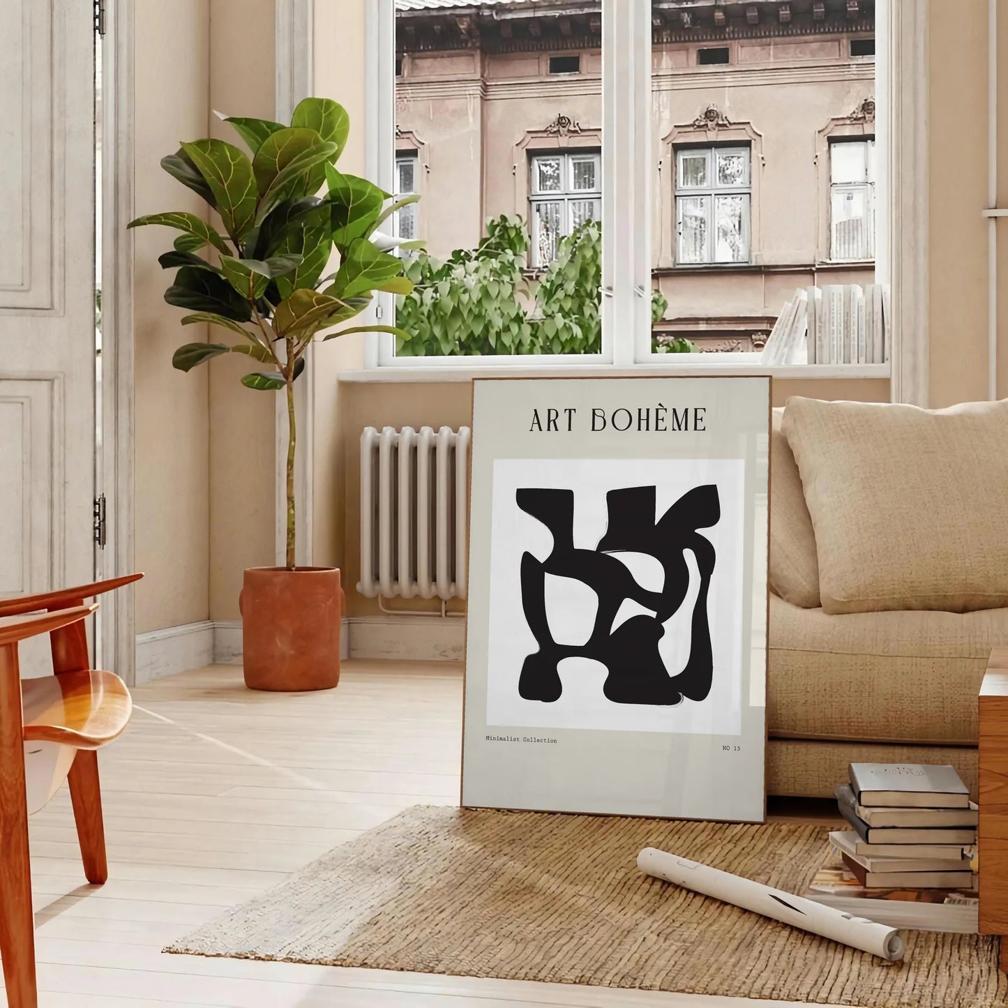 space shape bohemian poster palette gray black captivating piece wall art ideal gift modern touch décor standalone print perfect enthusiast collection