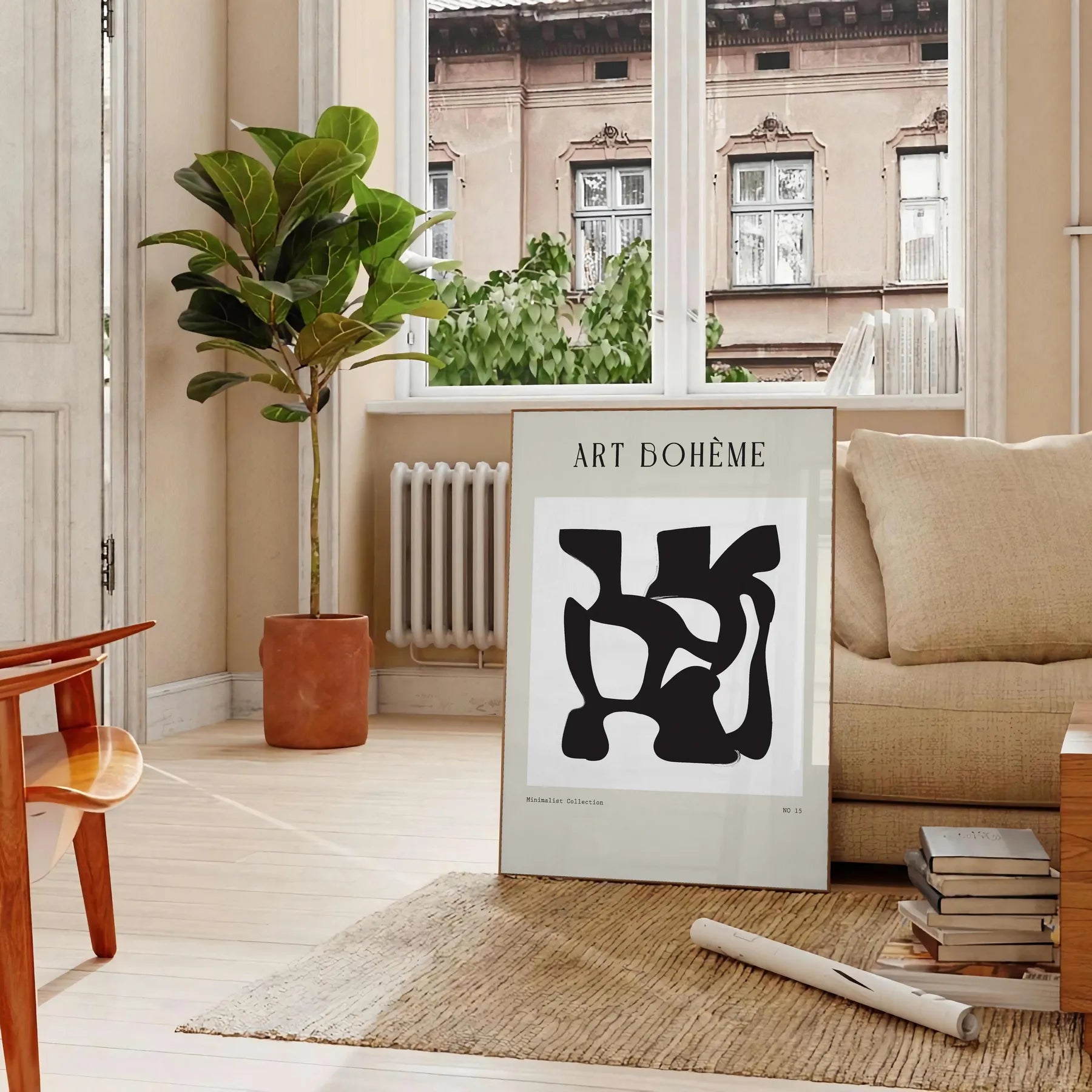 space shape bohemian poster palette gray black captivating piece wall art ideal gift modern touch décor standalone print perfect enthusiast collection