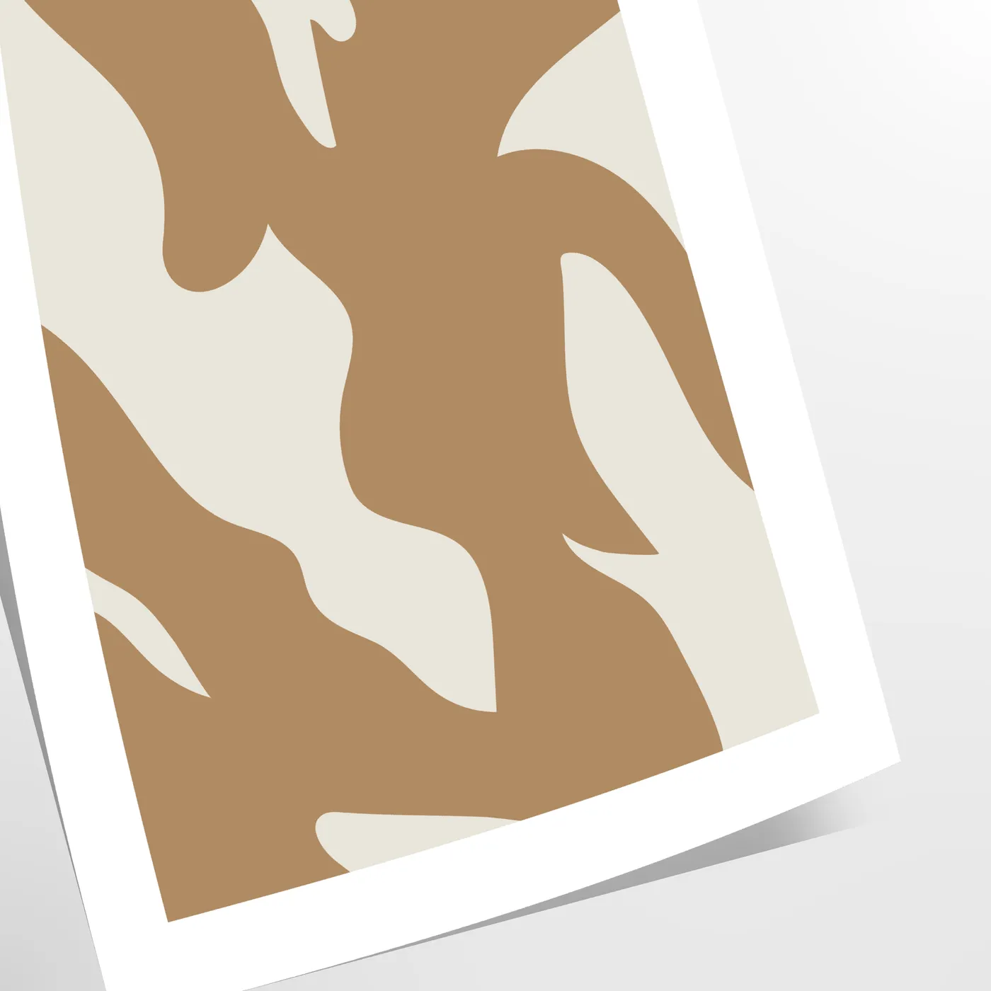 decor Bohemian Shape Poster earthy gray brown tones captivating wall art piece modern aesthetics boho charm perfect gift personal treasure A4 cm A0 formats