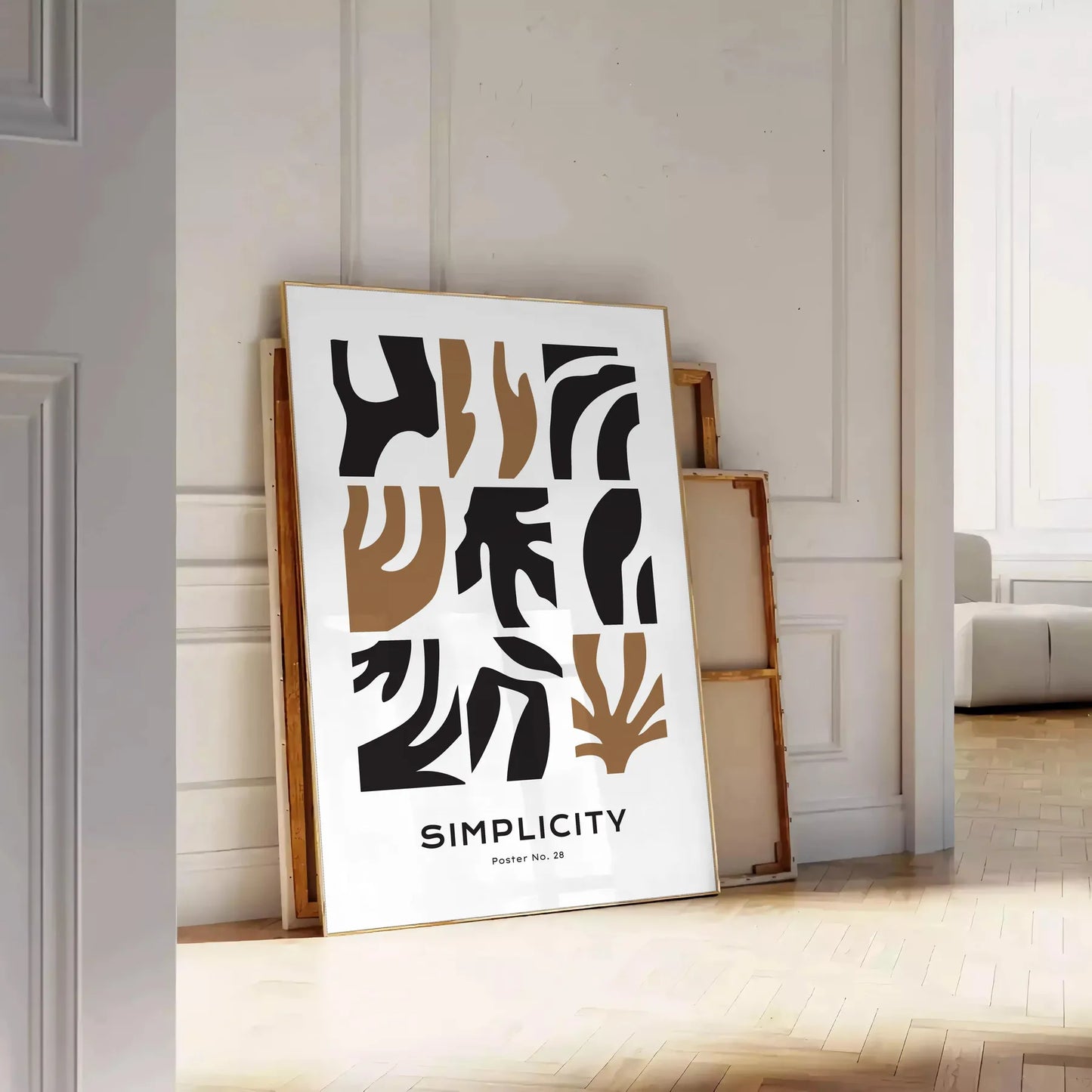 space boho wall art stylish shape designs chic shades gray black captivating poster perfect gift lovers touch modern elegance decor artwork standalone print