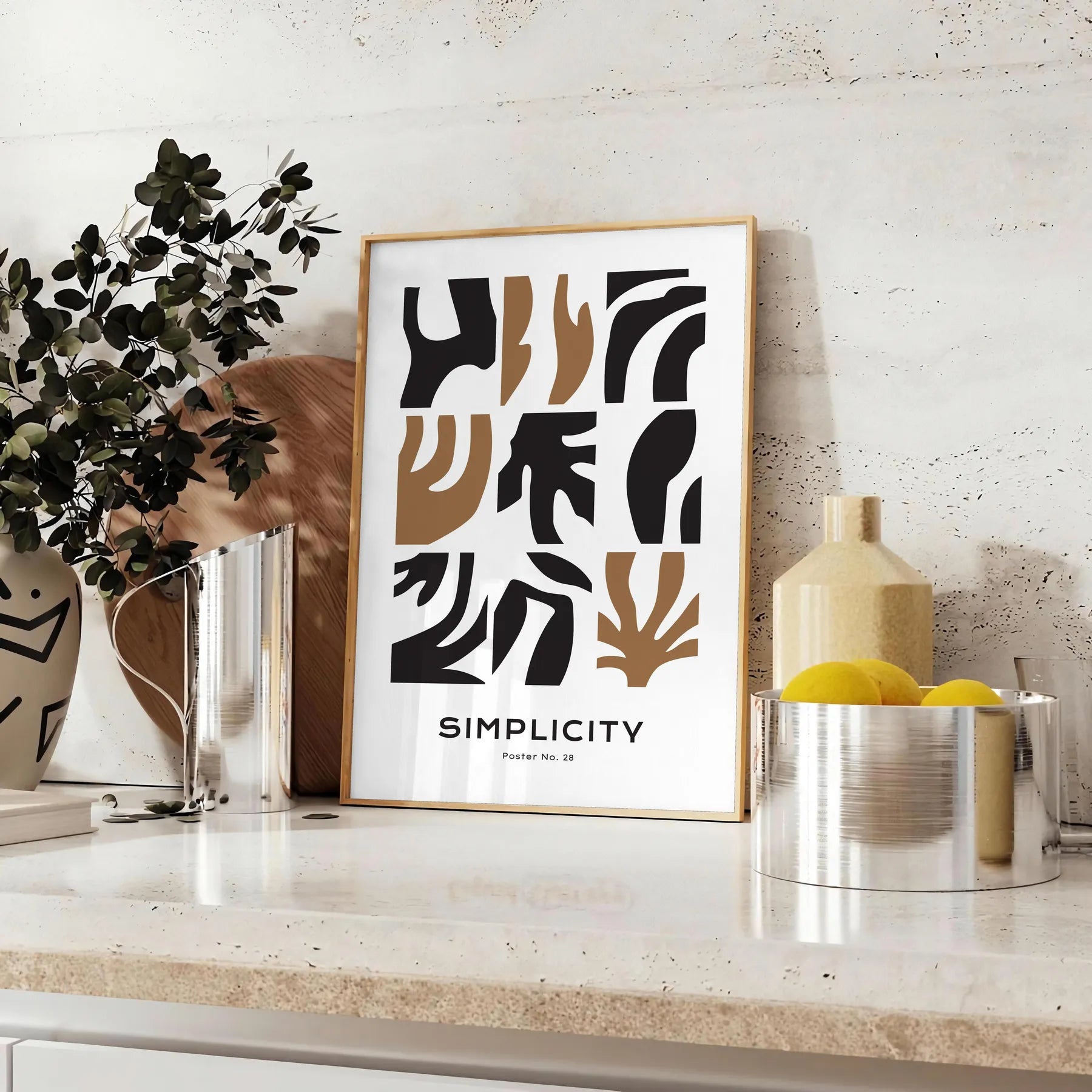 space boho wall art stylish shape designs chic shades gray black captivating poster perfect gift lovers touch modern elegance decor artwork standalone print