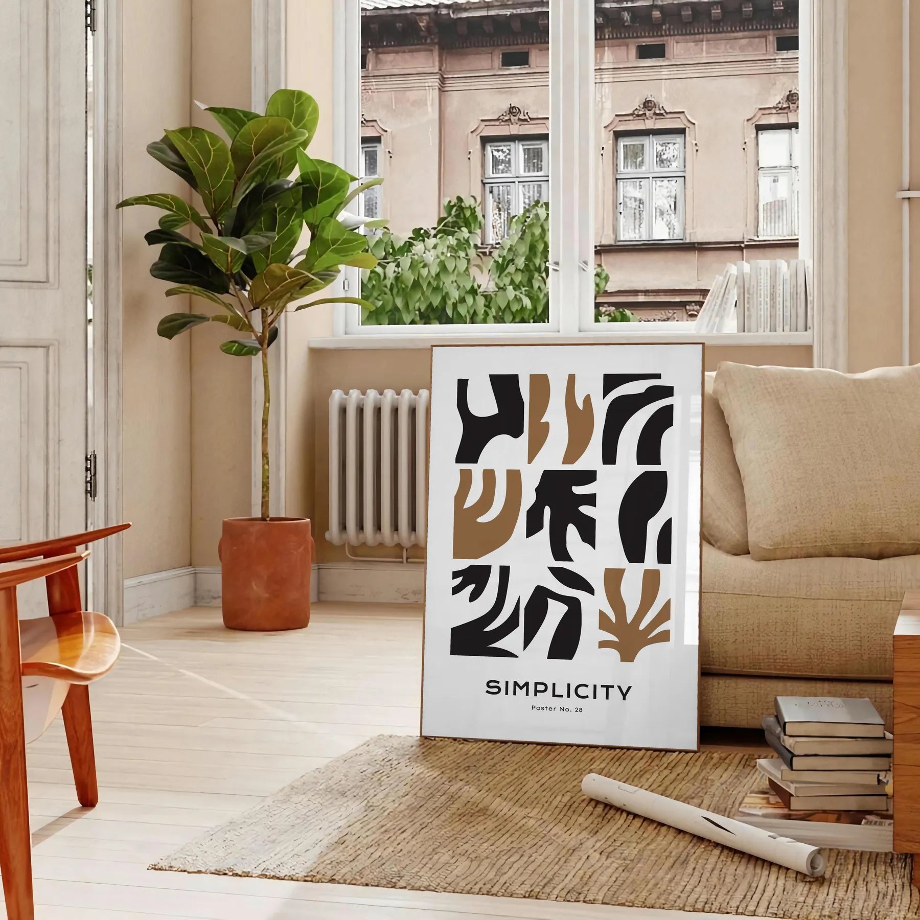 space boho wall art stylish shape designs chic shades gray black captivating poster perfect gift lovers touch modern elegance decor artwork standalone print