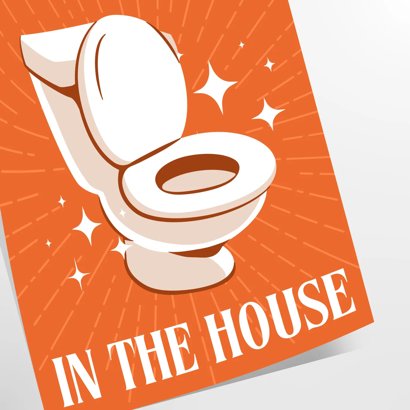 space Best Seat House poster rich brown green hues captivating wall art perfect gift decor sizes A4 cm A0