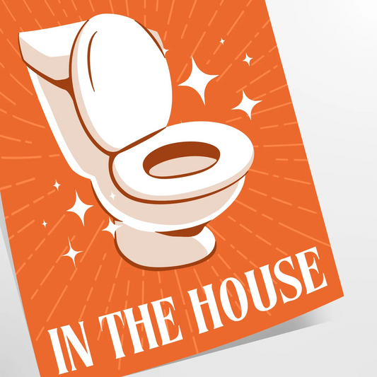 space Best Seat House poster rich brown green hues captivating wall art perfect gift decor sizes A4 cm A0