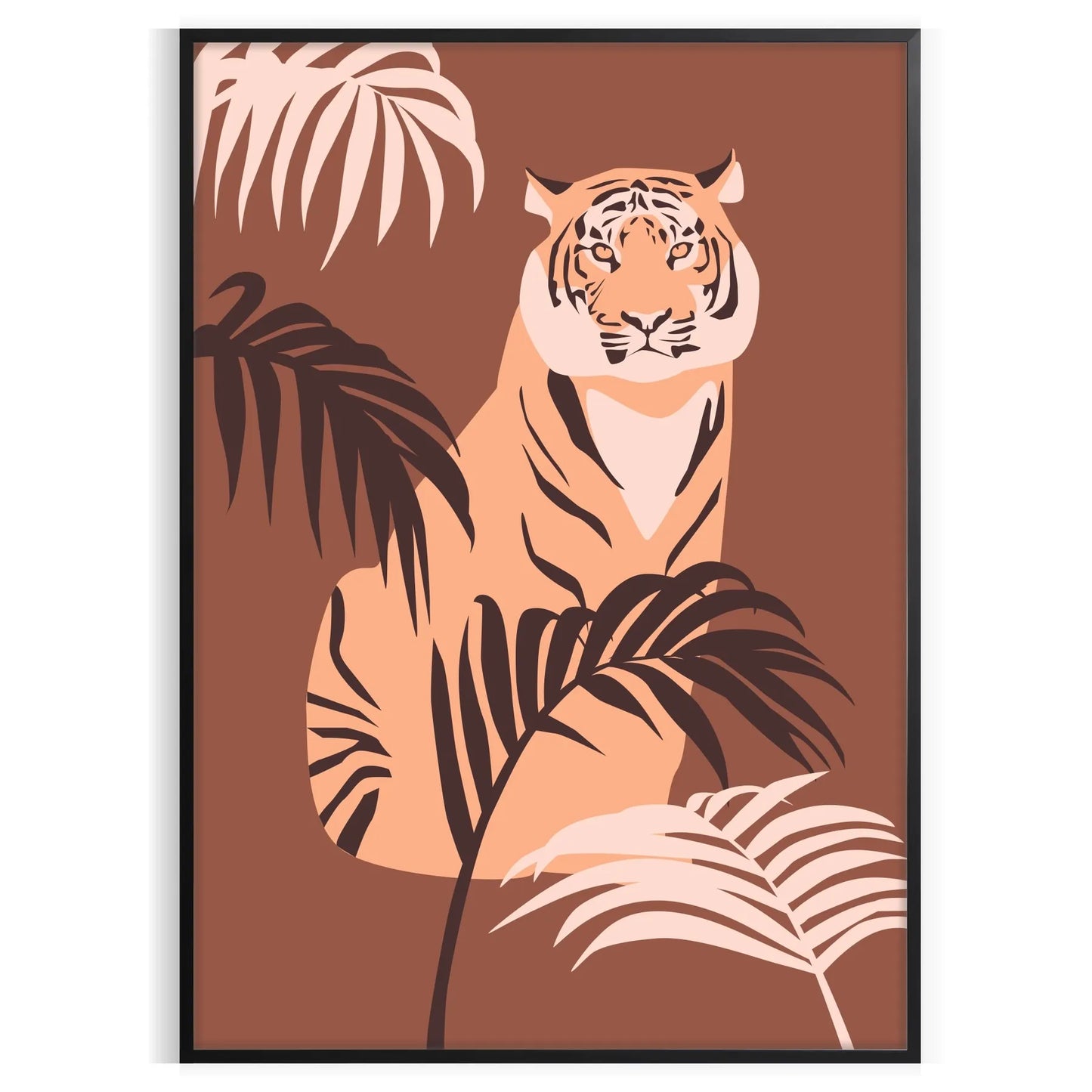 allure tiger animal art poster stunning gray green hues captivating wall print perfect nature enthusiasts extraordinary gift space artwork available loose